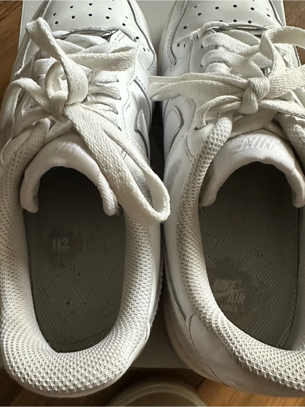 Nike White Low-Top Leather Sneakers